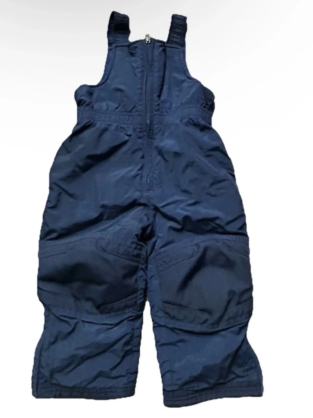 Toddler LL Bean Navy Blue Fleece Lined Snow Bib Double Knee Size 3T